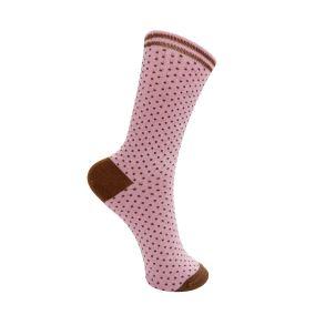 BLACK COLOUR - BCLolly dot sock	- Blossom