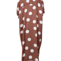 BLACK COLOUR - BCMABEL satin dress - Mocca Dot