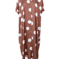 BLACK COLOUR - BCMABEL satin dress - Mocca Dot