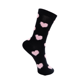 BLACK COLOUR - BCMAYLINE heart sock - Black