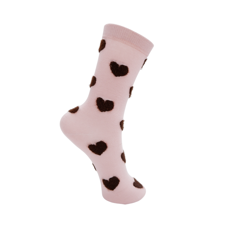 BLACK COLOUR - BCMAYLINE heart sock - Lt. Rose	