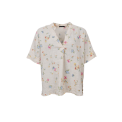 BLACK COLOUR - BCMELINA SS linen blouse - Flower
