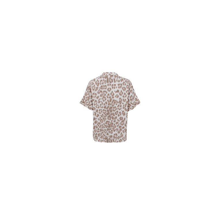 Black Colour - BCMELINA SS linen blouse - Nougat Leo