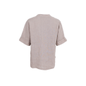 BLACK COLOUR - BCMELINA SS linen blouse - Taupe