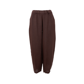 Black Colour - BCMELINA barrel linen pant - Coffee