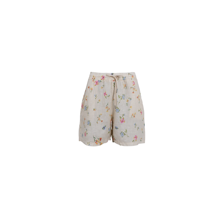 BLACK COLOUR - BCMELINA linen shorts - Flower