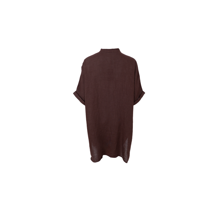 Black Colour - BCMELINA linen tunic - Coffee