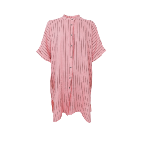  Black Colour - BCMELINA linen tunic - Rose Stripe