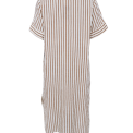 Black Colour - BCMELINA long linen dress - Camel Stripe