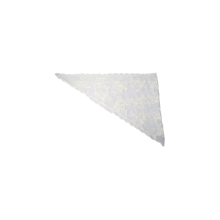 BLACK COLOUR - BCMIRIANA triangle lace scarf - Butter Yellow