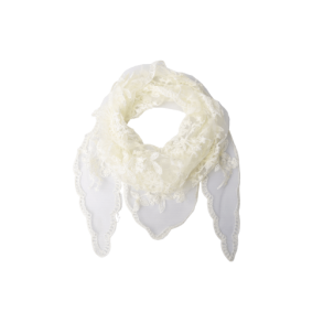 BLACK COLOUR - BCMIRIANA triangle lace scarf - Butter Yellow