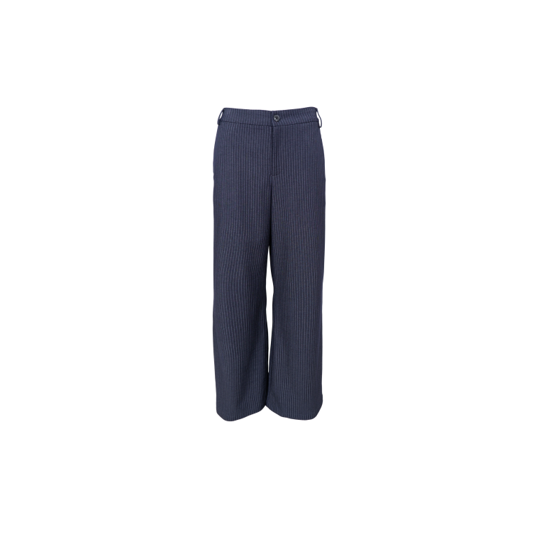 Black Colour - BCMOORE box pant - Navy Stripe