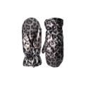 BLACK COLOUR - BCNADINA quilted leo mittens - Gun Metal Leo
