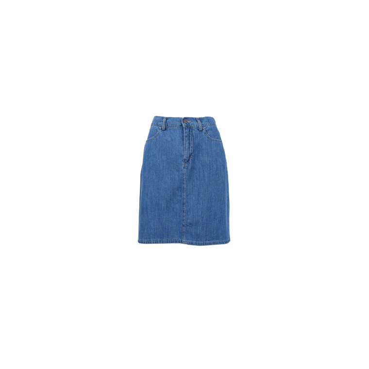 BLACK COLOUR - BCNETTIE denim skirt - Mid Blue Wash