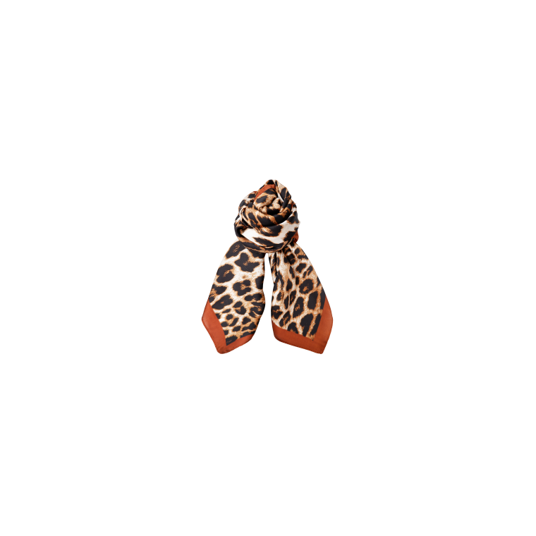 Black Colour - BCNIRA mini scarf w. golden ring - Leo