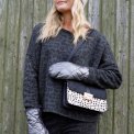 BLACK COLOUR - BCPALOMA quilted mittens - Gun