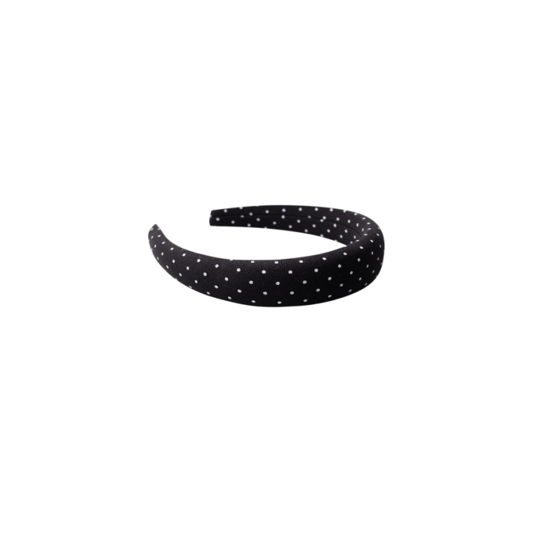 BLACK COLOUR - BCPOLKA headband