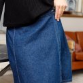 BLACK COLOUR - BCRAY short wrap skirt - Denim Blue