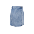 BLACK COLOUR - BCRUSSEL short wrap skirt - Lt. Denim