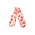 BLACK COLOUR - BCSALMAYA cotton mini scarf - Red Hearts
