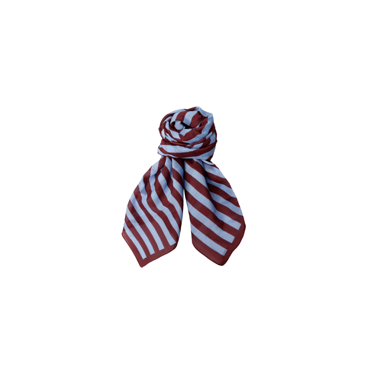 Black Colour - BCSHIRLEY striped mini scarf