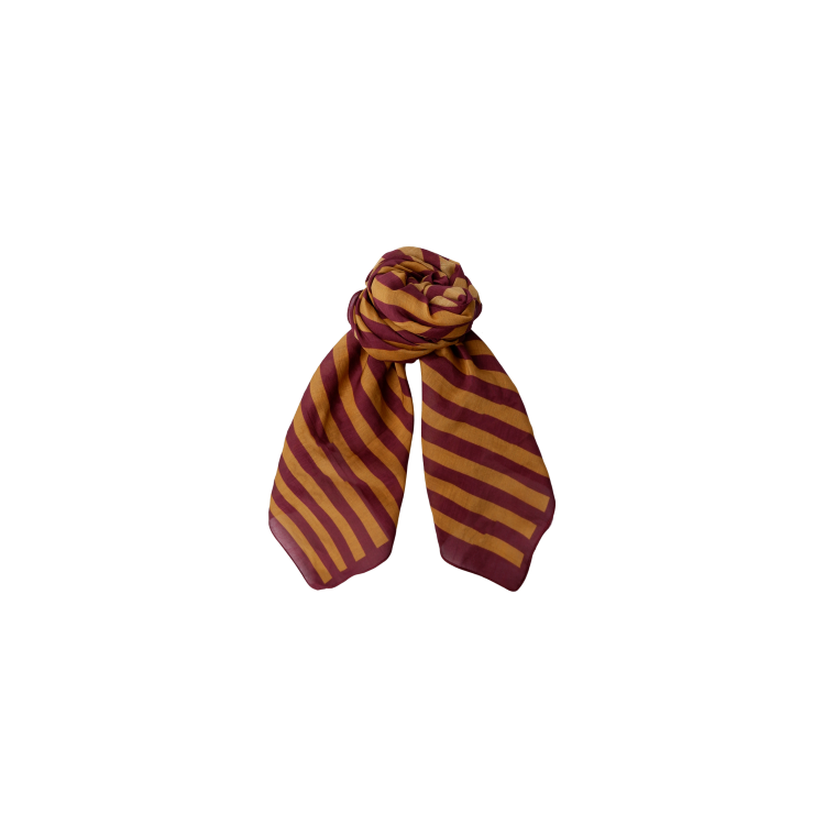 Black Colour - BCSHIRLEY striped mini scarf