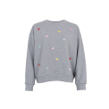 BLACK COLOUR - BCSITA heart sweatshirt - Grey
