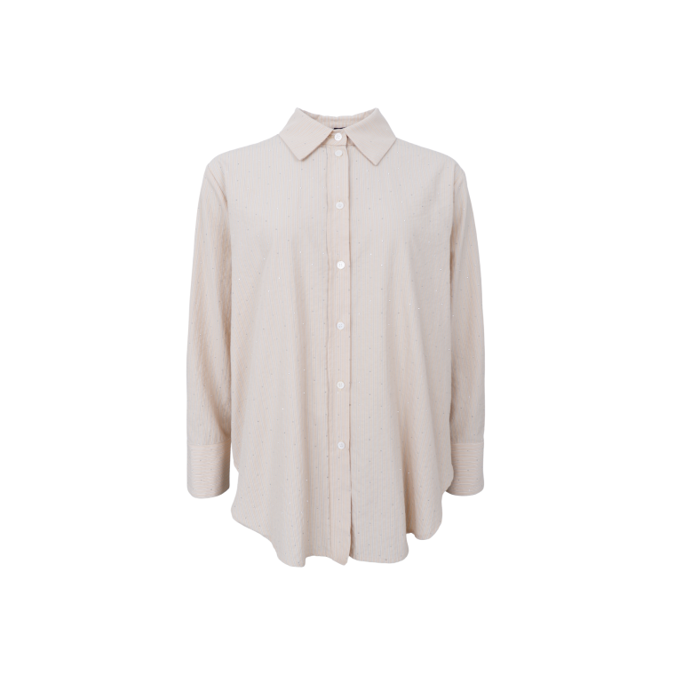 BLACK COLOUR - BCSTARRY strass shirt - Cream
