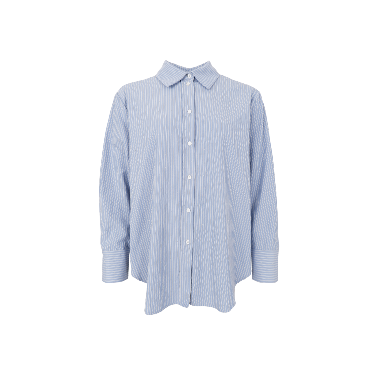 BLACK COLOUR - BCSTARRY strass shirt - Lt. Blue	