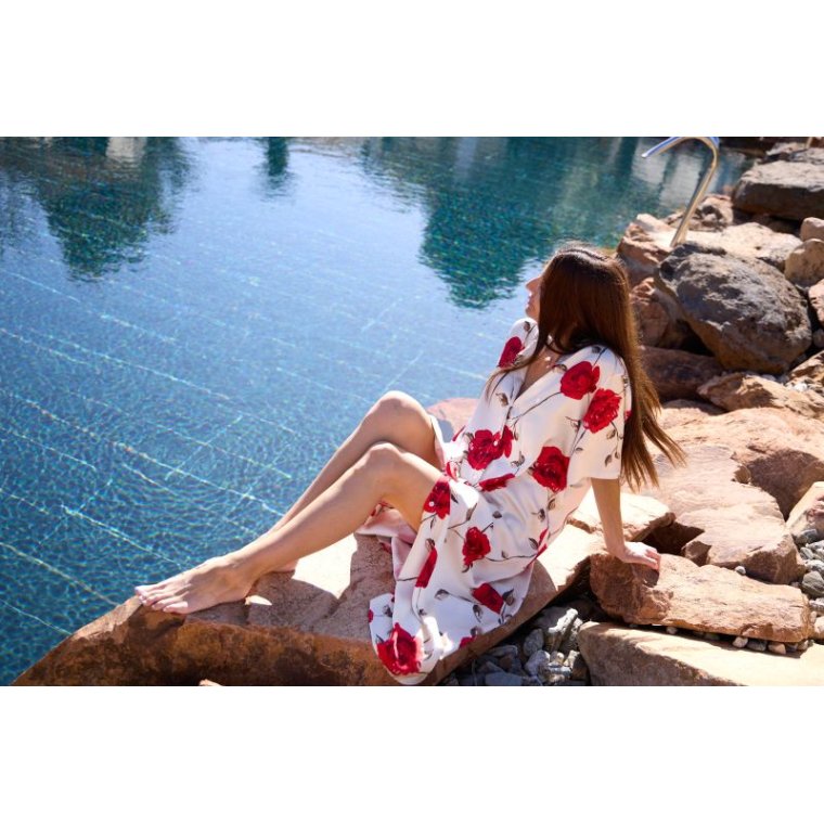 BLACK COLOUR - BCTILLY ROSE dress - Red