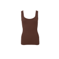 Black Colour - BCVIBS rib tank top - Espresso