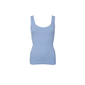 Black Colour - BCVIBS rib tank top - Lt. Blue
