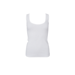 Black Colour - BCVIBS rib tank top - Off White