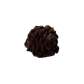 Black Colour - BCVILLA mega flower hair claw - Coffee W. Dots