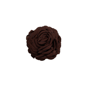 Black Colour - BCVILLA mega flower hair claw - Coffee W. Dots