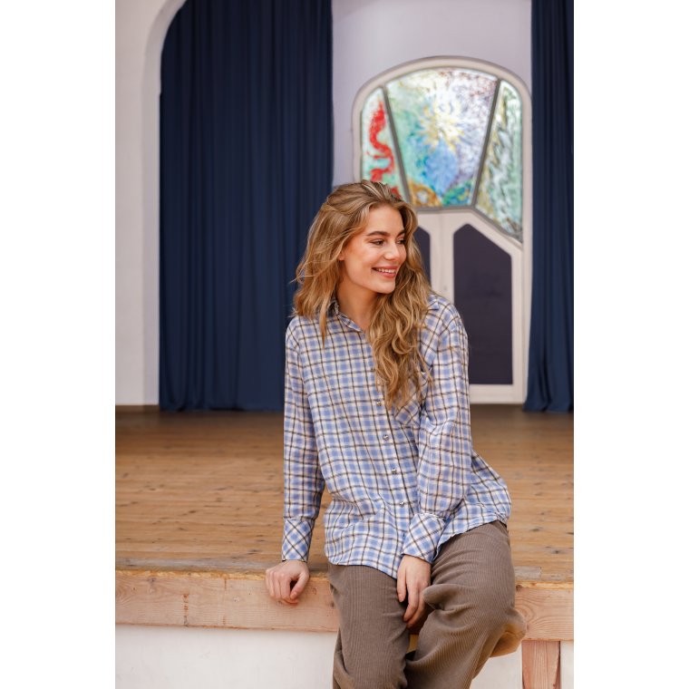 BLACK COLOUR - BCWALTER chequered shirt - Lt. Blue