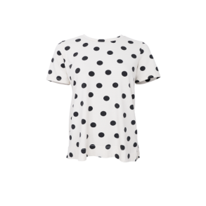 BLACK COLOUR - BCZELDA s/s t-shirt - White Dot