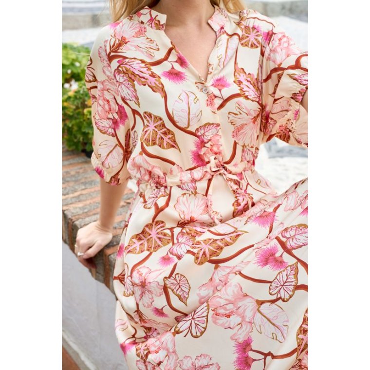 Black Colour - BCZELENE raglan dress - Coral