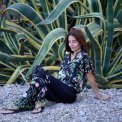 BLACK COLOUR - BCZENNIA pant - Black Flower
