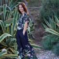 BLACK COLOUR - BCZENNIA blouse - Black Flower