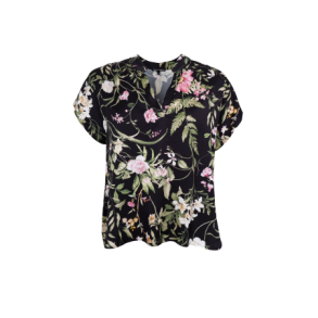 BLACK COLOUR - BCZENNIA blouse - Black Flower
