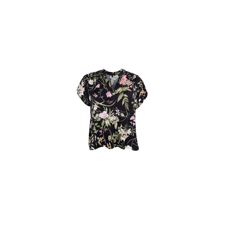BLACK COLOUR - BCZENNIA blouse - Black Flower