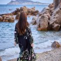 BLACK COLOUR - BCZENNIA flower dress - Black Flower