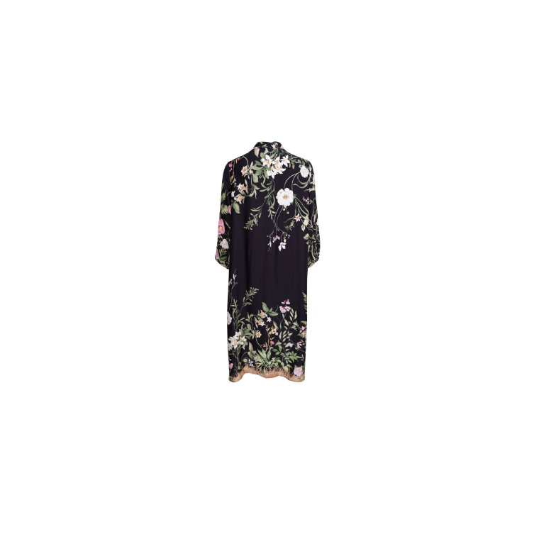 BLACK COLOUR - BCZENNIA flower dress - Black Flower