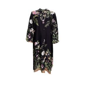BLACK COLOUR - BCZENNIA flower dress - Black Flower