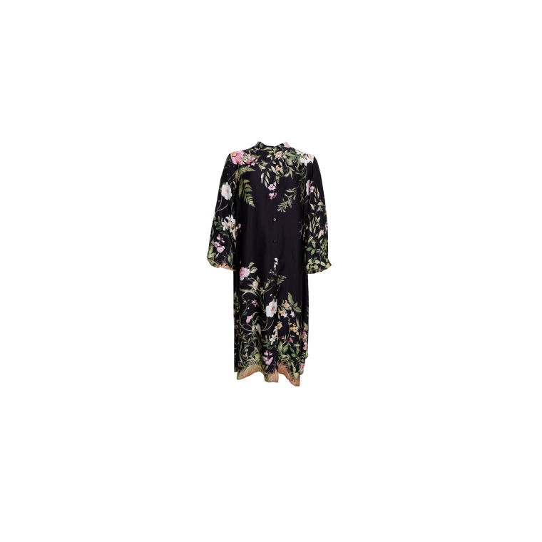BLACK COLOUR - BCZENNIA flower dress - Black Flower
