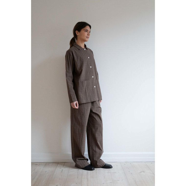 Studio Feder - BELLA PANTS - SEERSUCKER - BRUNO CHECK