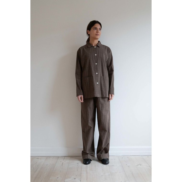 Studio Feder - BELLA PANTS - SEERSUCKER - BRUNO CHECK