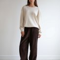 Studio Feder - BELLA PANTS - CORDUROY- DARK BROWN