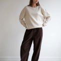 Studio Feder - BELLA PANTS - CORDUROY- DARK BROWN